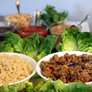 Gen Ji Mai and Turkey Lettuce Wraps
